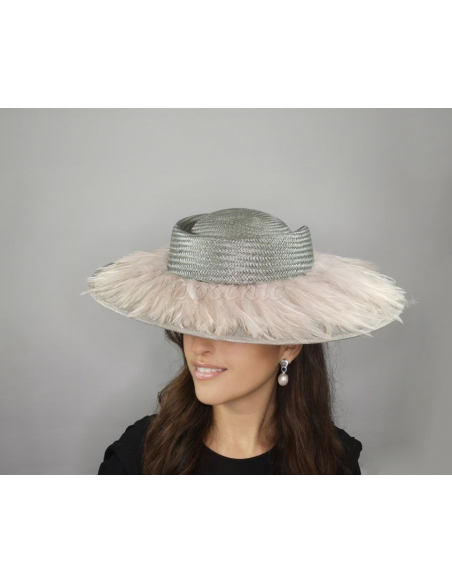 Elegant Woman feathers hat Kentucky derby - Wedding hats for women - 4 Elegant Woman feathers hat Kentucky derby - Wedding hats for women - 4