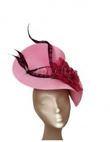 Pink derby hats for women - Wedding hats for women - 8