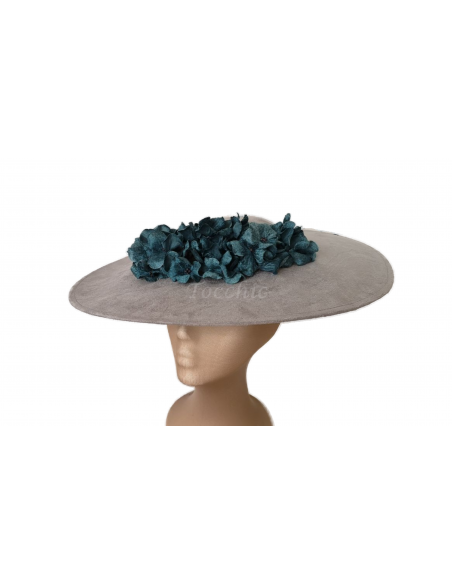 Pamela gris para madrina boda de invierno - Pamelas y Tocados para madrinas - 6 Pamela gris para madrina boda de invierno - Pamelas y Tocados para madrinas - 6