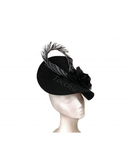 Black ladies hats - Wedding hats for women - 4
