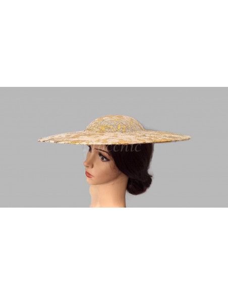 Gold Kentucky derby hat - Wedding hats for women - 8 Gold Kentucky derby hat - Wedding hats for women - 8