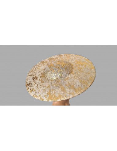 Gold Kentucky derby hat - Wedding hats for women - 9