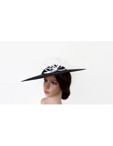 Black and white wedding hat - Wedding hats for women - 3