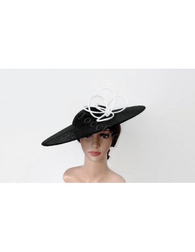 Black and white wedding hat - Wedding hats for women - 4